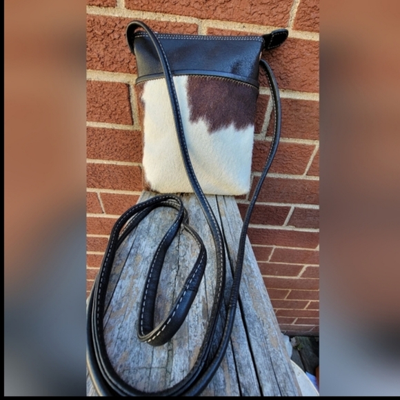 Cowhide Leather Crossbody Bag - Picture 7 of 7